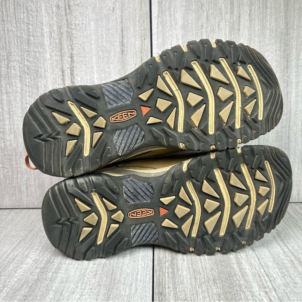 Keen Targhee Vent Trail Hiking Brown Leather Sneaker Boot Women’s Size 7.5 - Picture 9 of 11